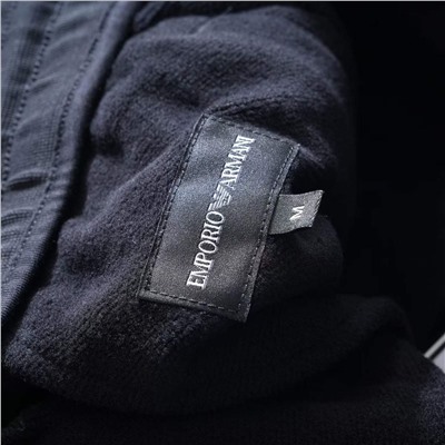 Мужские утепленные спортивные штаны с лампасами и завязками EMPORIO ARMAN*I