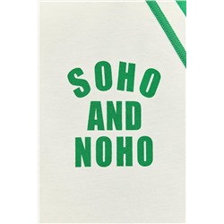 VARSITY T-SHIRT WITH SLOGAN