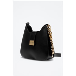 Bandolera de piel Arbus - Negro