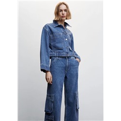 Cazadora vaquera bolsillos -  Mujer | MANGO OUTLET Melilla