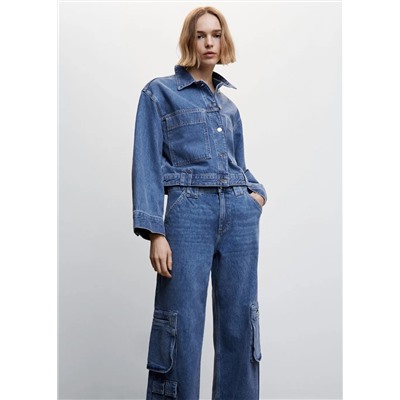 Cazadora vaquera bolsillos -  Mujer | MANGO OUTLET Melilla