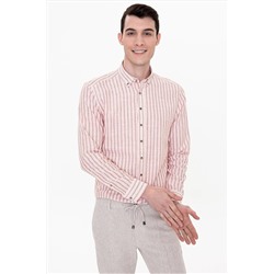 Pierre Cardin Erkek Acik Kahverengi Gömlek G021Sz004.000.1403636 G021SZ004.000.1403636