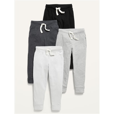 Unisex Jersey-Knit Jogger Pants 4-Pack for Toddler