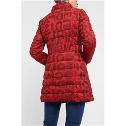 Chaqueta larga padded letras