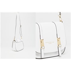 Bandolera de piel Tex Blanco