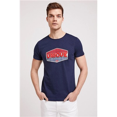 Lee Cooper Erkek Unique O Yaka T-Shirt Lacivert 202 LCM 242025