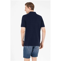 Erkek Koyu Lacivert Basic Polo Yaka Tişört