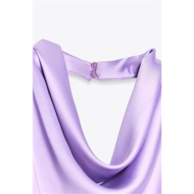 SATIN HALTER NECK JUMPSUIT