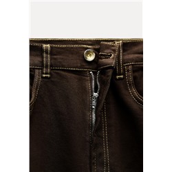 ZW COLLECTION BOOTCUT HIGH-WAIST CROPPED JEANS
