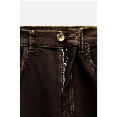 ZW COLLECTION BOOTCUT HIGH-WAIST CROPPED JEANS