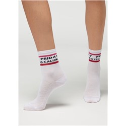 Kurze Socken mit Schriftzug 7 Days