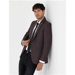 Bordo Ekstra Slim Fit Ceket