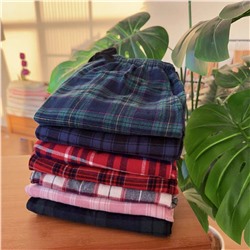 Домашние фланелевые штаны с карманами