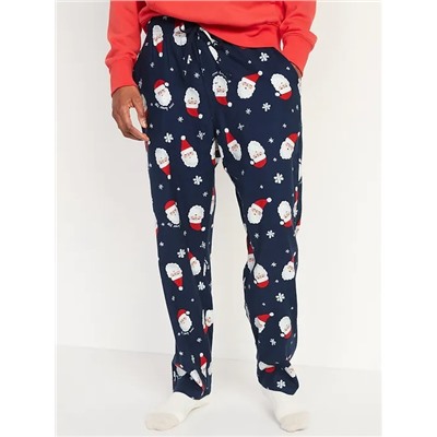 Printed Flannel Pajama Pants for Men