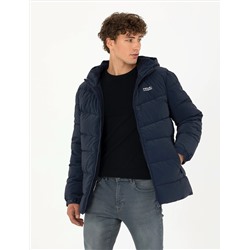 Lacivert Slim Fit Mont