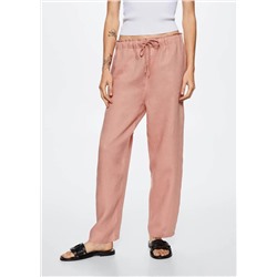 Pantalón 100% lino -  Mujer | MANGO OUTLET Melilla