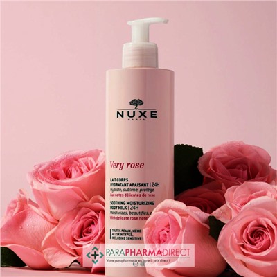 Nuxe Lait Corps Hydratant Apaisant Very Rose 400ml