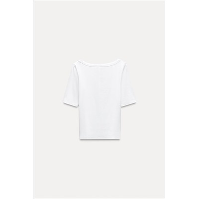 SCOOP NECK T-SHIRT