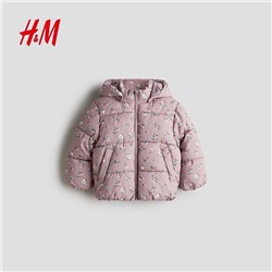 Утепленная куртка для девочек H&M