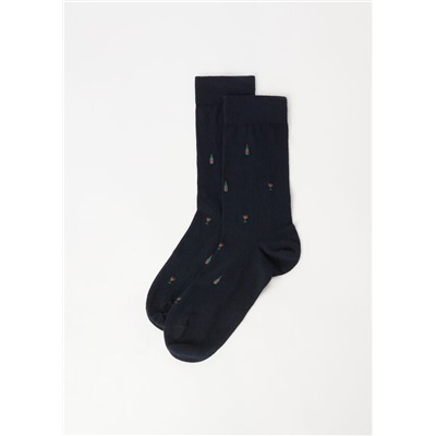 Kurze Herrensocken mit Allover-Muster