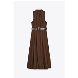 MIDI DRESS WITH BELT