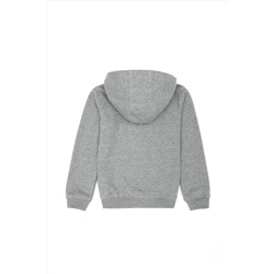 Erkek Çocuk Gri Melanj Basic Sweatshirt
