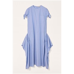 LIMITED EDITION STRIPED ASYMMETRIC DRESS