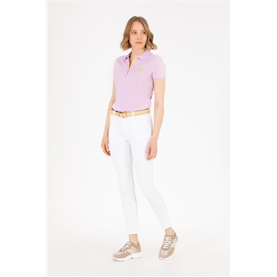 Kadın Manolya Basic Polo Yaka Tişört