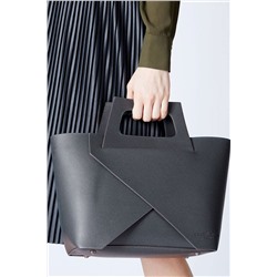 Bolso de piel y neceser Rita Gris