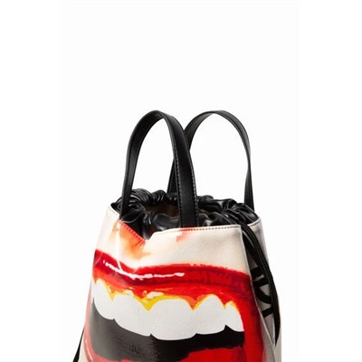 Mochila cordones labios