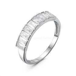 Серьги из серебра с фианитами родированные 925 пробы 2-199р200