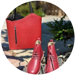 Ab. Zapatos 2619 · TOSCA+PELLE MOCHILA NAPA ROJO-N АКЦИЯ