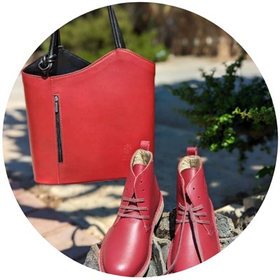 Ab. Zapatos 2619 · TOSCA+PELLE MOCHILA NAPA ROJO-N АКЦИЯ