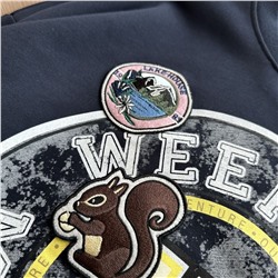 Женская толстовка / свитшот с очень интересными нашивками в ретро стиле   MaxMar*a ОРИГИНАЛ!