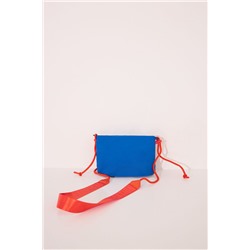 Bolso cartera nylon azul