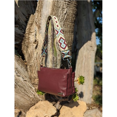 Ab.Zapatos PELLE Mia (720) БОРДОВЫЙ+CINTURON BOLSOS (150)-6 (13) АКЦИЯ