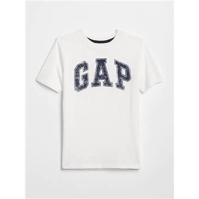 Distressed arch logo graphic tee