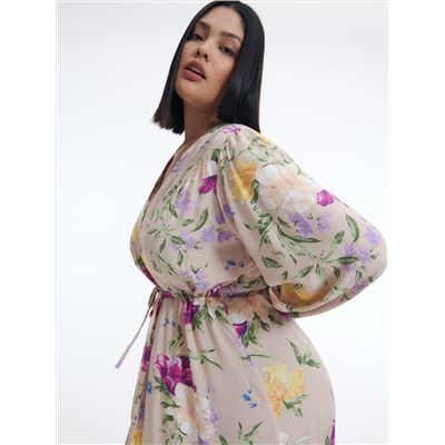 Gemustertes Kleid aus Viskose