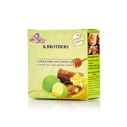 Мыло с танакой, медом и лимоном K.Brothers  60 гр / K.Brothers  Lemon and Honey Whitening Soap with Thanaka 60 g