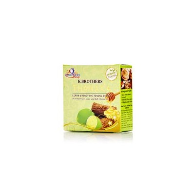 Мыло с танакой, медом и лимоном K.Brothers  60 гр / K.Brothers  Lemon and Honey Whitening Soap with Thanaka 60 g