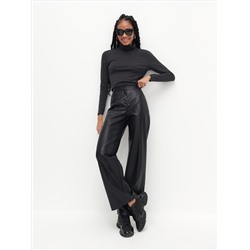 Unifarbenes Turtleneck-Top