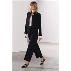 ZW COLLECTION MARINE STRAIGHT-LEG HIGH-WAIST JEANS