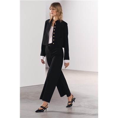 ZW COLLECTION MARINE STRAIGHT-LEG HIGH-WAIST JEANS