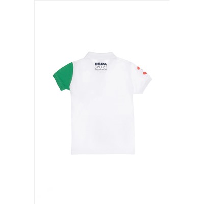 Erkek Çocuk Beyaz Polo Yaka Tişört