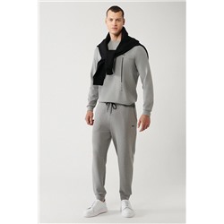 Avva Erkek Gri Soft Touch Kumaş Jogger A32Y3431