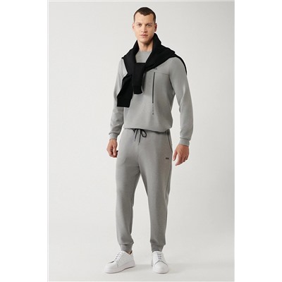 Avva Erkek Gri Soft Touch Kumaş Jogger A32Y3431