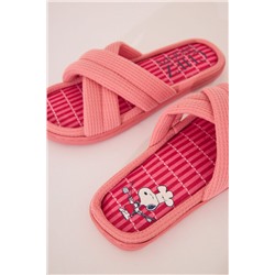 Zapatillas casa acolchadas Snoopy rosa