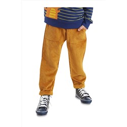 Denokids Fitilli Kadife Hardal Erkek Çocuk Pantolon CFF-23S1-039