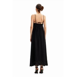 Vestido largo encaje