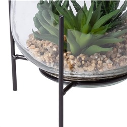 Vase mit Kunstblume